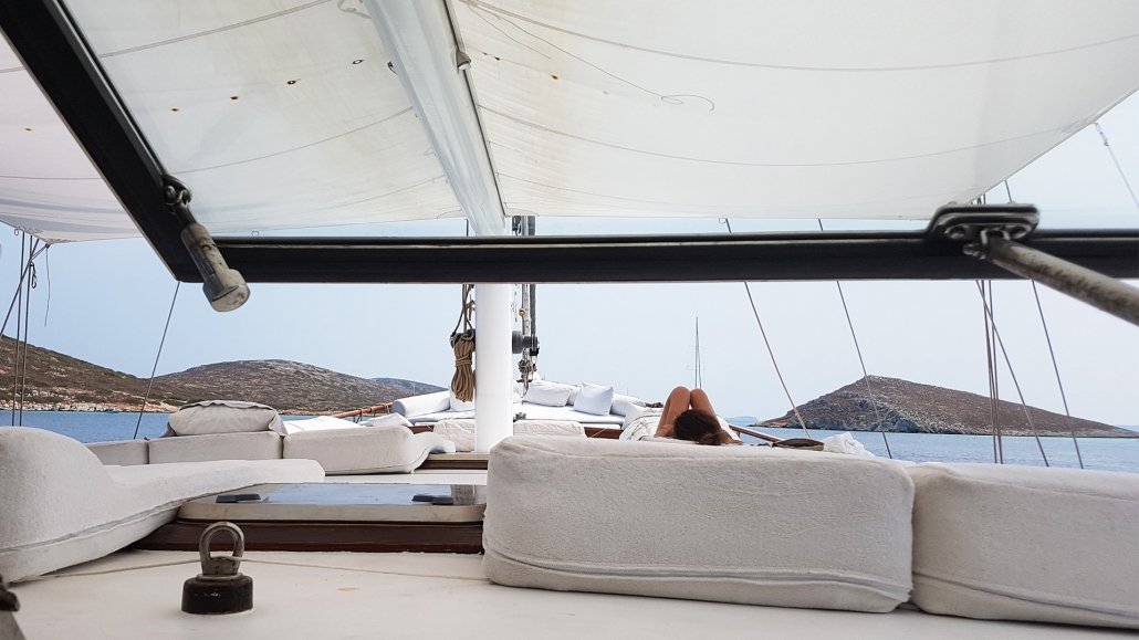 M/S White Pearl foredeck mattresses